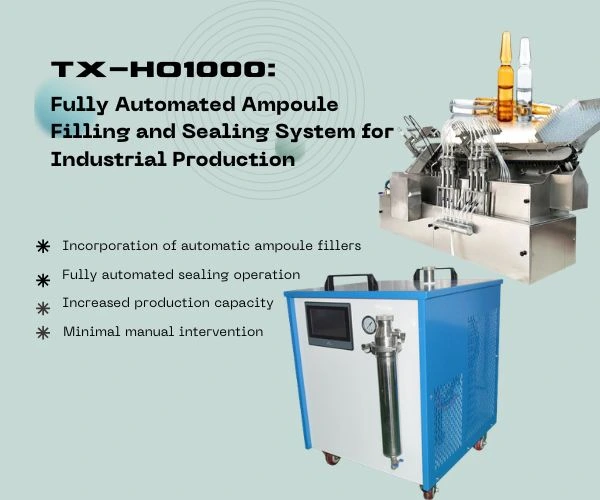 1000l/h automatic ampoule filling sealing solution