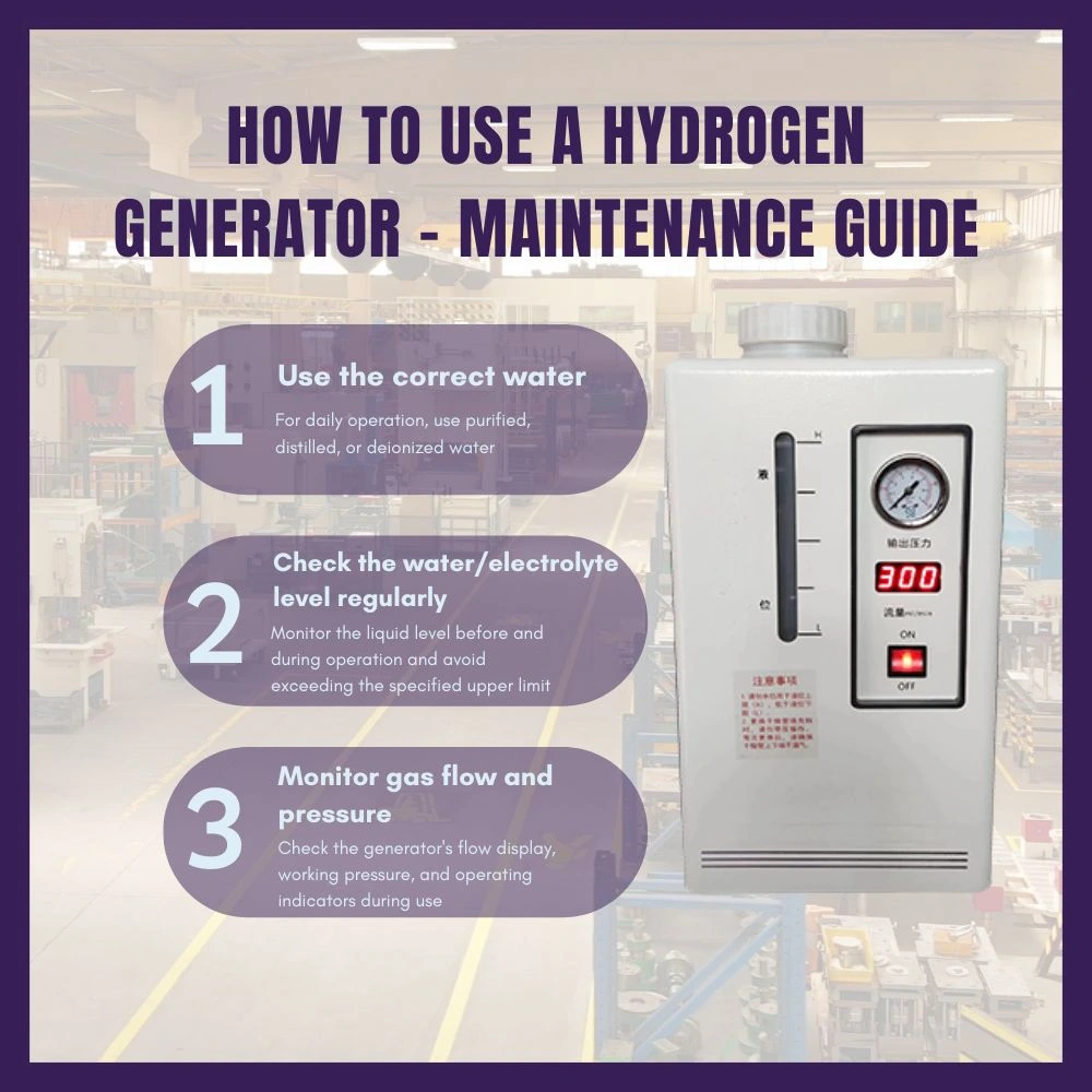 How to use hydrogen generator -maintenance guide