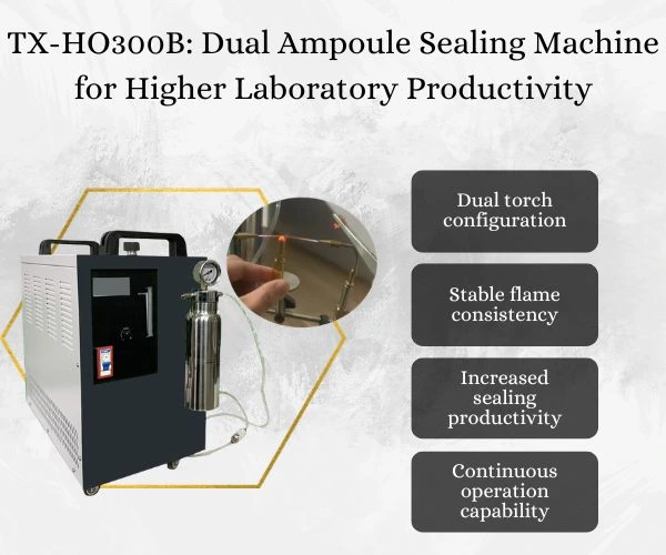 double oxyhydrogen flame ampule sealing solution