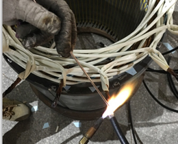 electric motor brazing