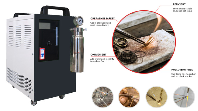 oxy-hydrogen jewelry welding machine