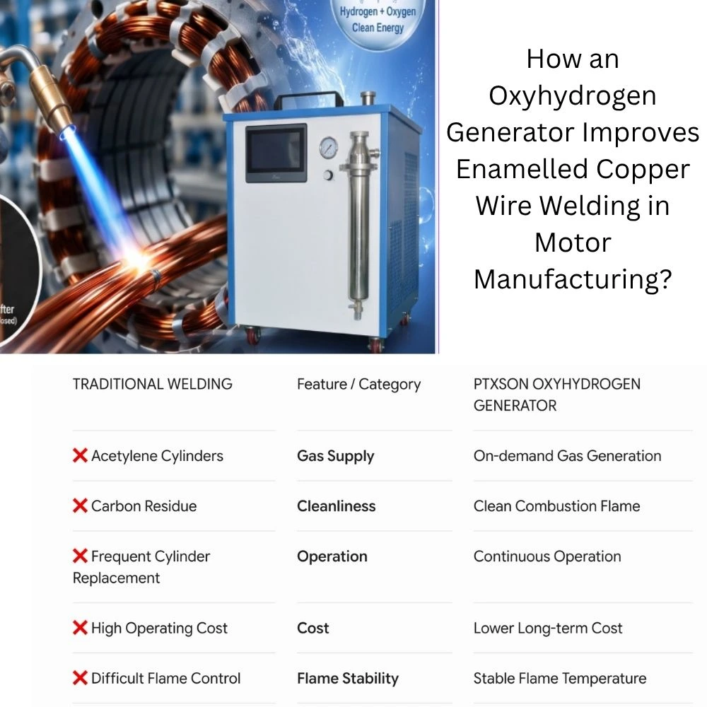 How oxyhydrogen generator improve Enamelled Copper Wire Welding