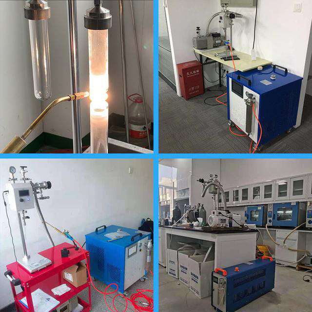 oxyhydrogen flame quartz glass tube melting and sealing process