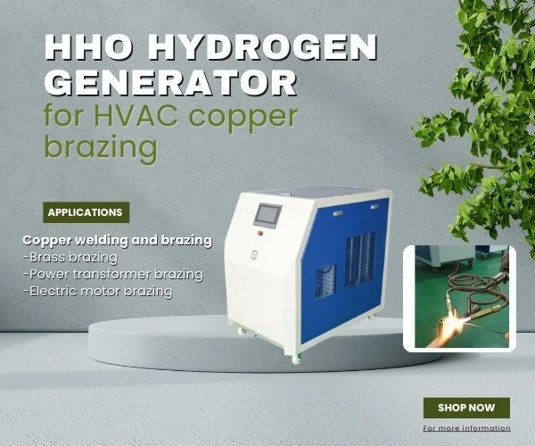 hho hydrogen generator for HVAC copper brazing