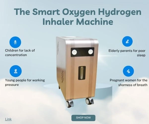 smart oxygen hydrogen inhaler machine features