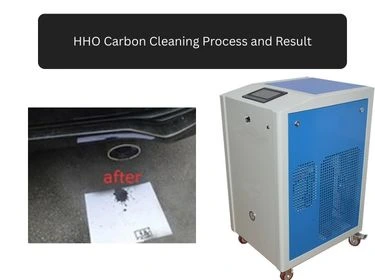 hho carbon cleaning process and after cleaning result