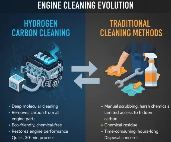 hydrogen carbon cleaning vs traditional cleaning methods