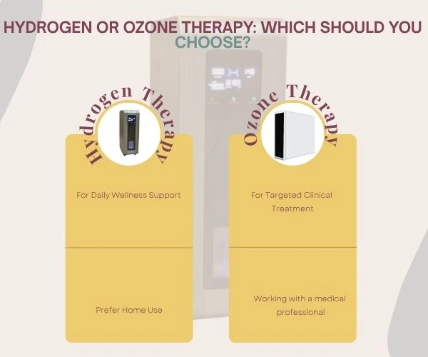 Hydrogen or ozone therapy which should you choose based on health goals daily wellness or clinical treatment
