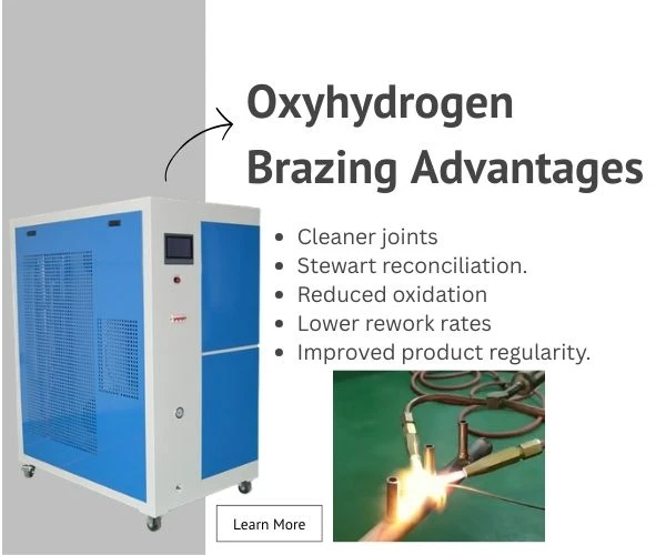 Oxyhydrogen brazing advantages