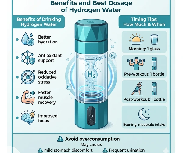 Benefits and Best Dosage of Hydrogen Water