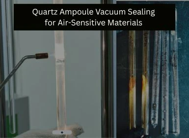 quartz ampoule vacuum sealing for air sensitive materials