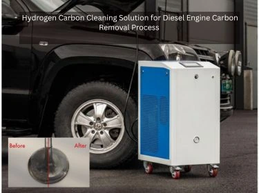 hydrogen carbon cleaning solution for diesel engine carbon removal process